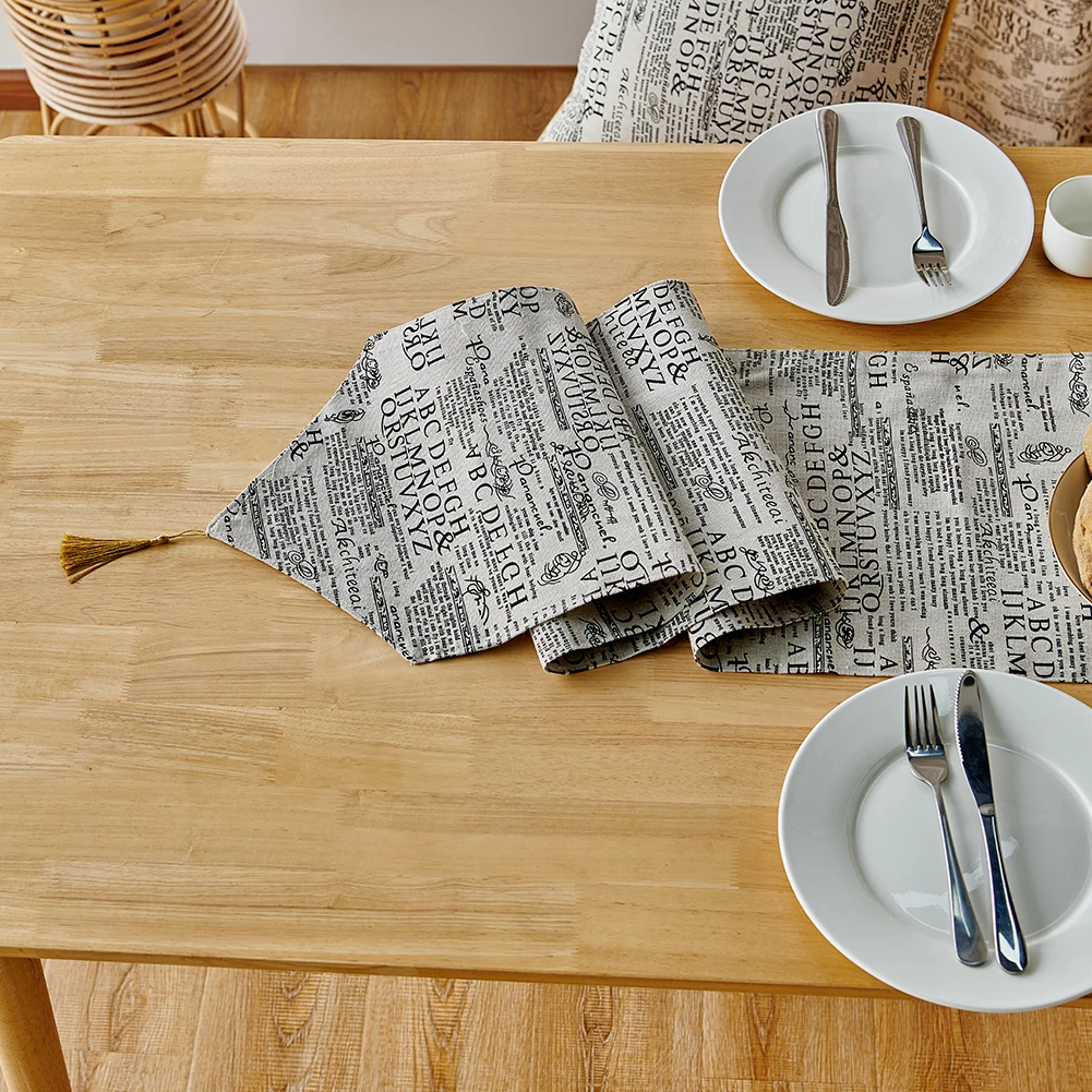 1 шт. серия Nuan современный стиль дорожка для стола льняной декор праздничной