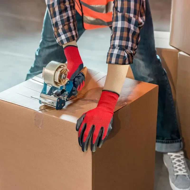 1 пара износостойкие Нескользящие защитные перчатки с нитриловым покрытием