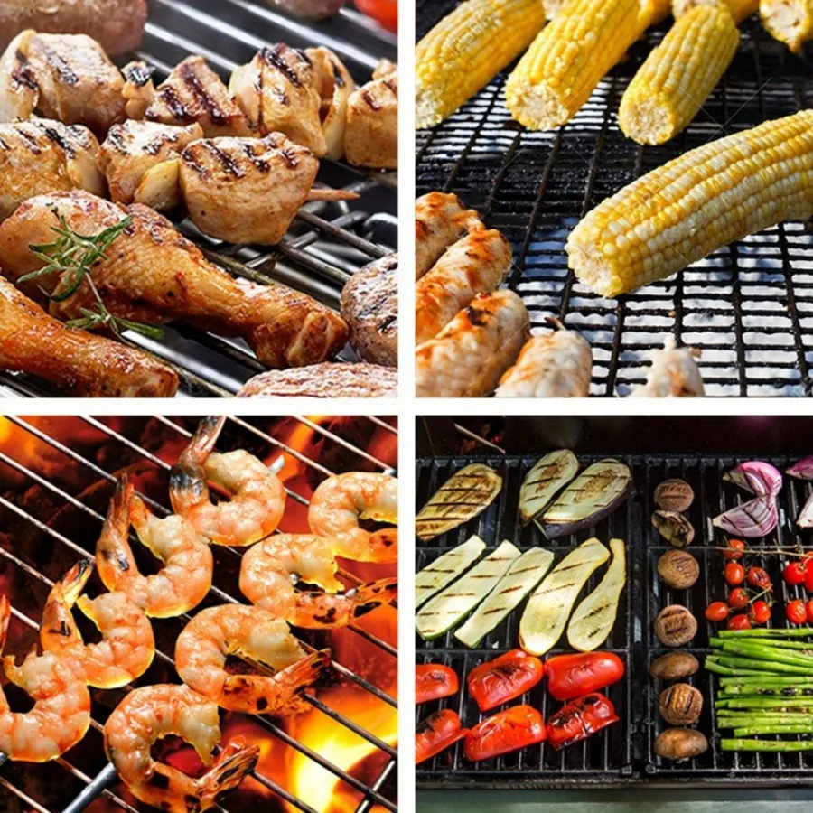 Портативная Сетка Для Гриля Барбекю С Охлаждающей Подставкой Уличная Кухонная