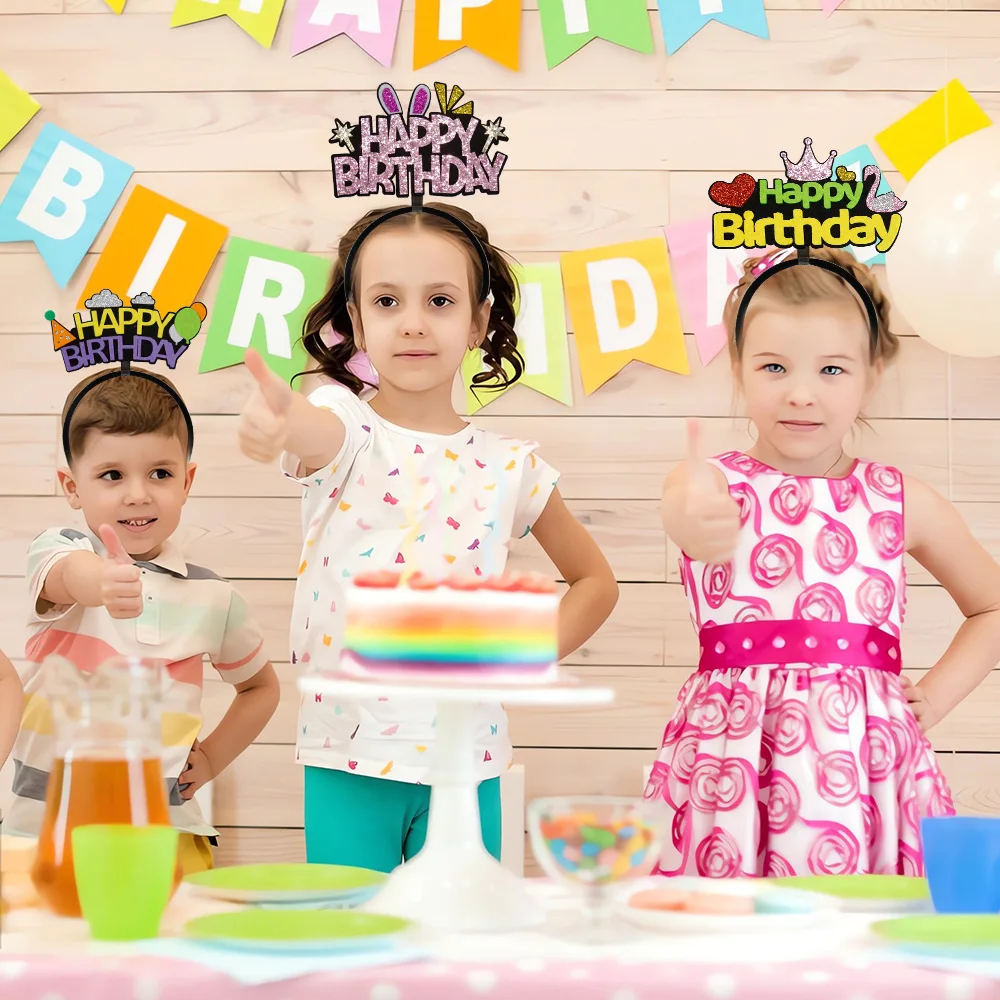 

Украшения на день рождения для дома, корона на день рождения, повязка на голову из нетканого материала, повязка на голову на день рождения, товары для вечеринок, 2023
