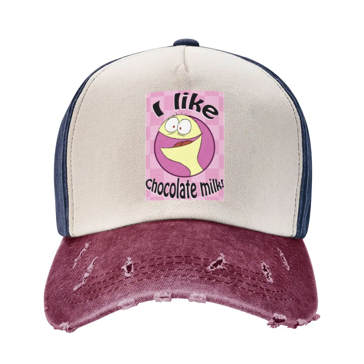 FHFIF Cheese Loves Chocolate Milk Классическая крутая стираная бейсболка