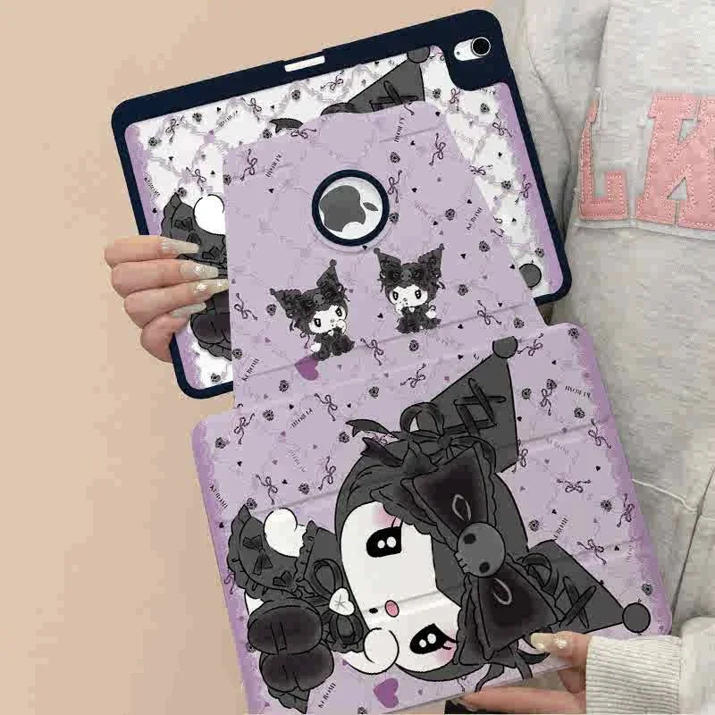 Чехол Sanrio Kuromi для Ipad с рисунком мягкий силиконовый чехол Pro 2018 2020 11 дюймов Air 1 2 3