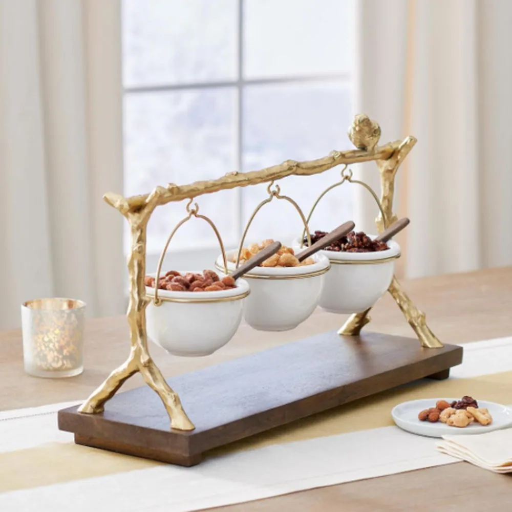 

Стеллаж для закусок со съемной корзиной, органайзер, стеллаж для хранения фруктов, украшение Вечерние