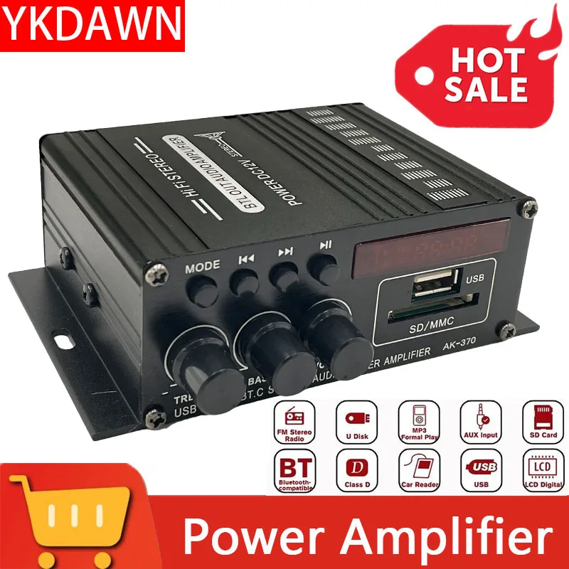 Дешевый новый маленький усилитель YKDAWN двойные миксеры динамики Mp3 Bt алюминиевый