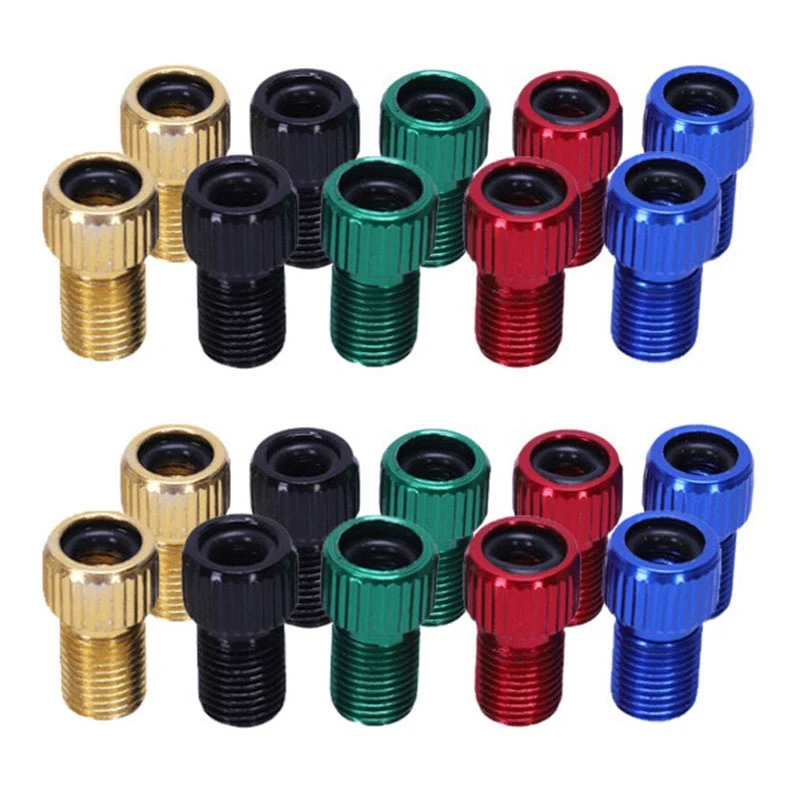 

20Pcs Presta To Schrader Valve Adapter Converter Multicolor Bicycle Bike Tire Tube