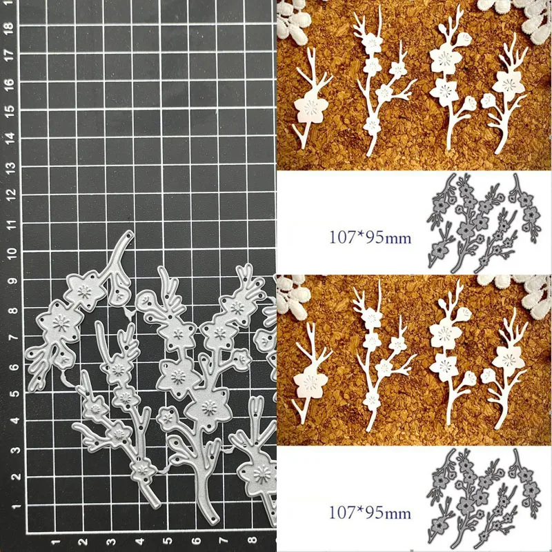 Металлические Вырубные штампы с цветами вырезанная форма для скрапбукинга