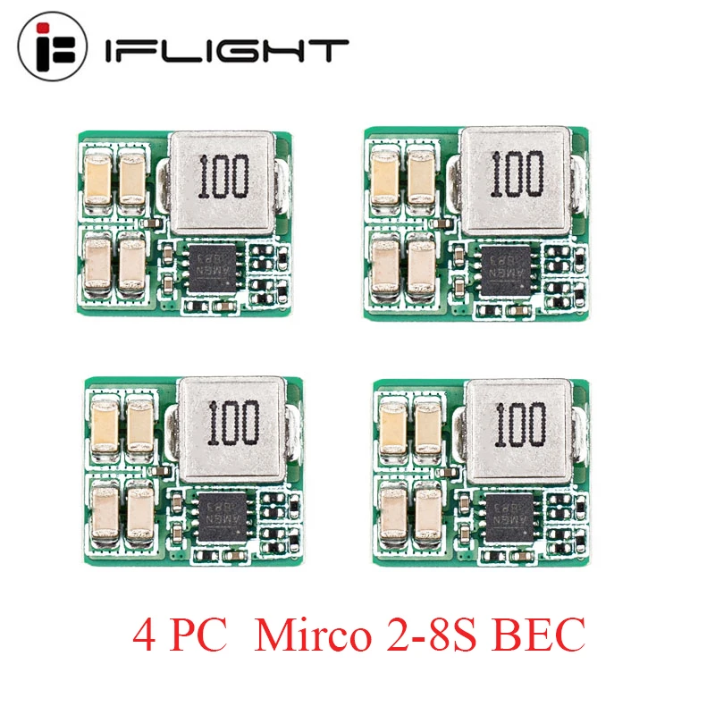 4 шт. iFlight Mirco 2-8S BEC модуль регулятора напряжения 5 В/12 В выход/5 В-36 режим понижающего