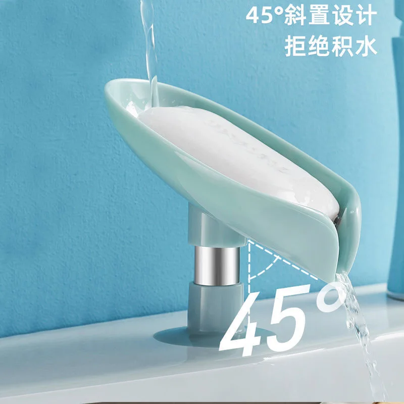 Мыльница в форме листа дренаж для мыла держатель аксессуары ванной комнаты