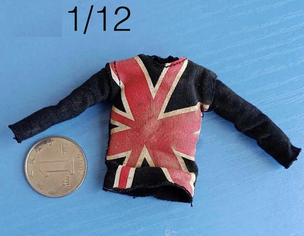 

Hot Sale 3ATOYS 1/12th UKTK Unique Style UK Top Long Sleeve T-Shirt Toys Model For 6inch PH TBL JBD Doll Collectable