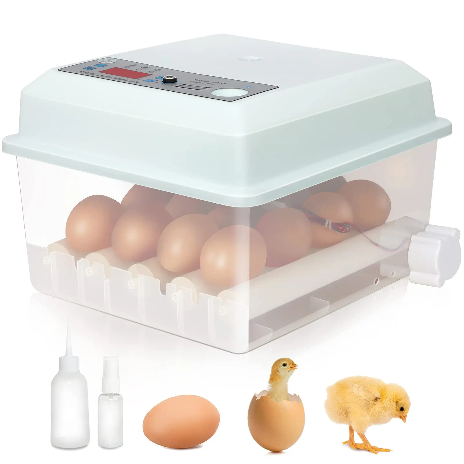 

220V Eggs Incubator Brooder Bird Quail Chick Hatchery Incubator Poultry Hatcher Turner Automatic Farm Incubation Tools