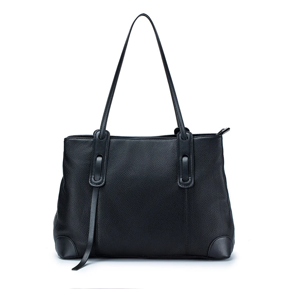 

Fashion High Capacity Lady Tote Bag Women's Commuter Bag Cow Leather Women's Shoulder Bag Female Tote Genuine Leather Handbag