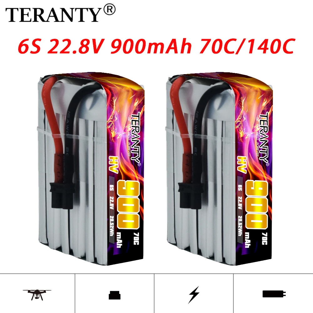 1/2 шт. обновленный TREANTY 6S 22 8 в 70C/140C 900 мАч Lipo батарея HV Mini четыре оси FPV модель Дрон