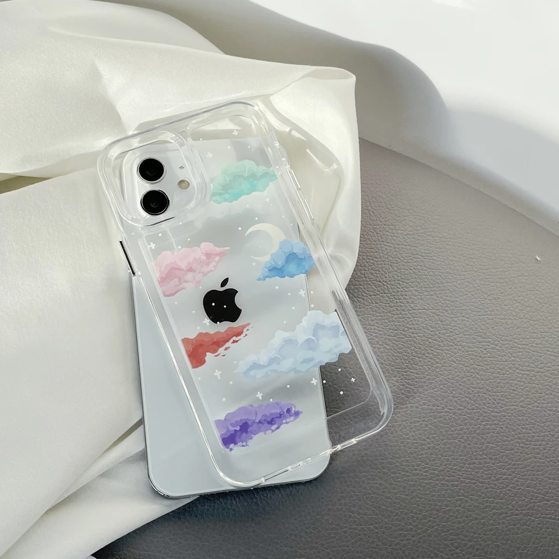 

Прозрачный чехол для iPhone 11 12 13 Pro Xs Max X Xr 7 8 Puls