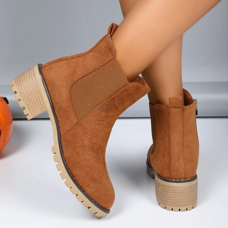 Женская обувь 2021 модные ботильоны на толстой подошве дизайнерские удобные