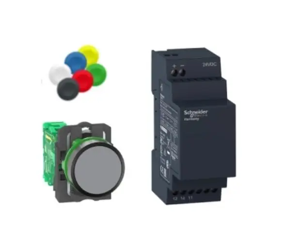 XB5RFB01 Wireless push button and non-configurable receiver plastic Ø22 with 1 black cap 24 V DC | Автомобили и мотоциклы
