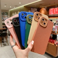 new korean plain vertical stripes phone case for iphone 13 12 11 pro xs max xr 7 8plus lens protection shockproof silicone cover