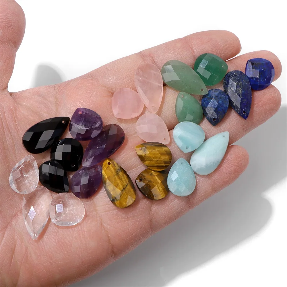 Каменные подвески RISYF аметист опал розовый кварц лабрадорит