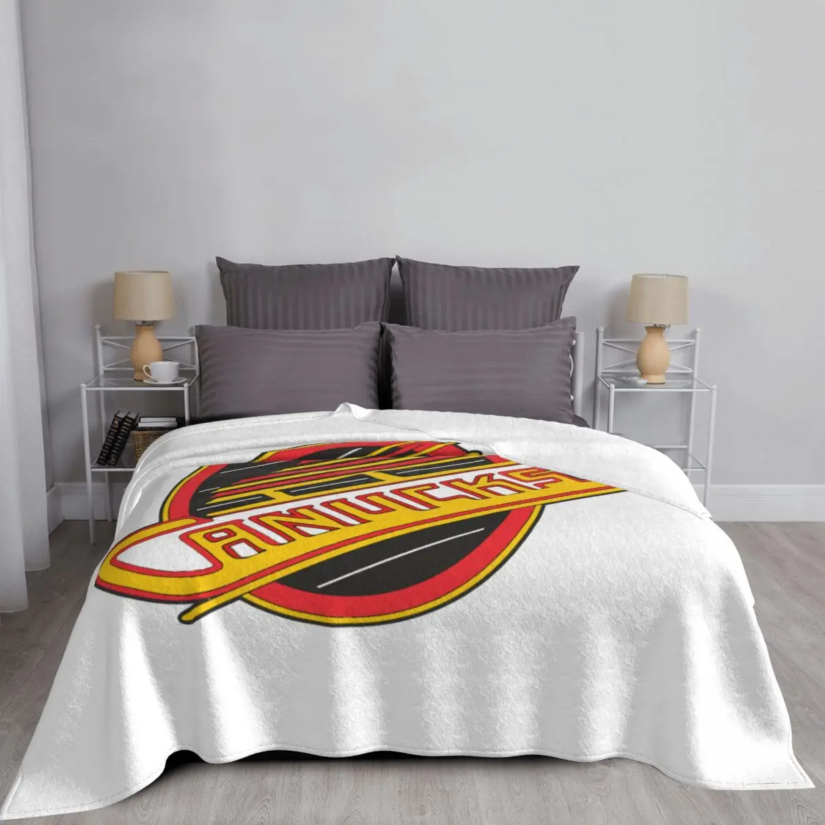 Vancouver Hockey Canucks Одеяло для скейтборда Покрывало на кровать Мягкое кровати