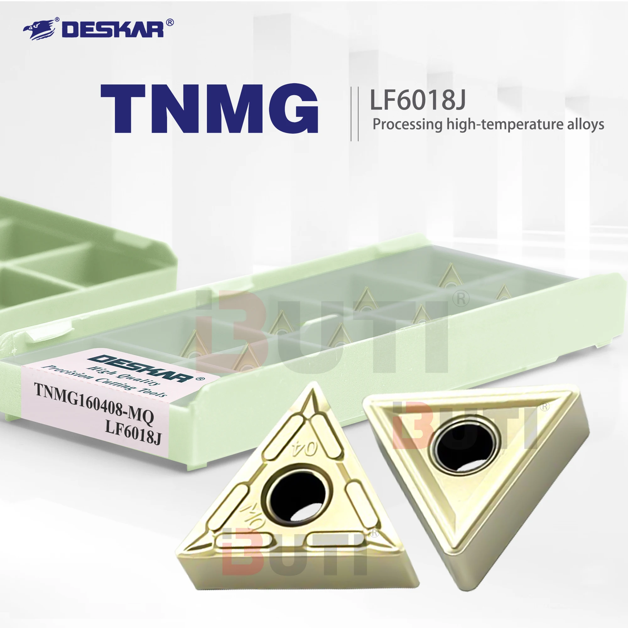 DESKAR TNMG160404/08MQ MS LF6018J Лезвие токарного станка с ЧПУ Треугольник Внешний круг Лезвие автомобиля Нержавеющая сталь Высокотемпературный сплав Специальный