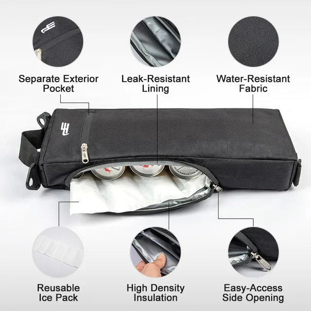 Golf Cooler Bag Portable Insulated Beverage Cooler Can Drinks Cooler Bag Carrier 3
