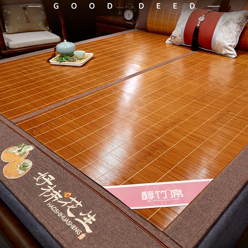 

Домашний коврик, бамбуковый коврик, летний двусторонний зимний и летний коврик двойного назначения из вискозы, соломенный коврик, летняя односпальная кровать для студенческого общежития