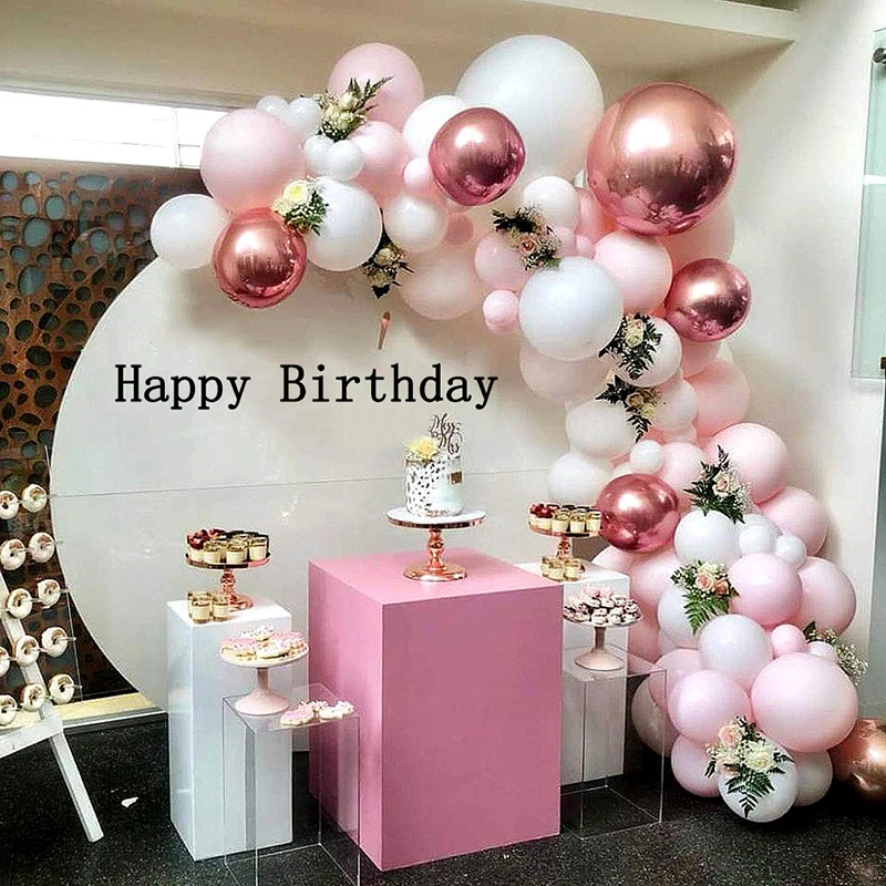 

1 Set Birthday Balloons Garland Arch Rose Gold Confetti Ballons Wedding Party DIY Decoration Kids Baby Shower Latex Balloon