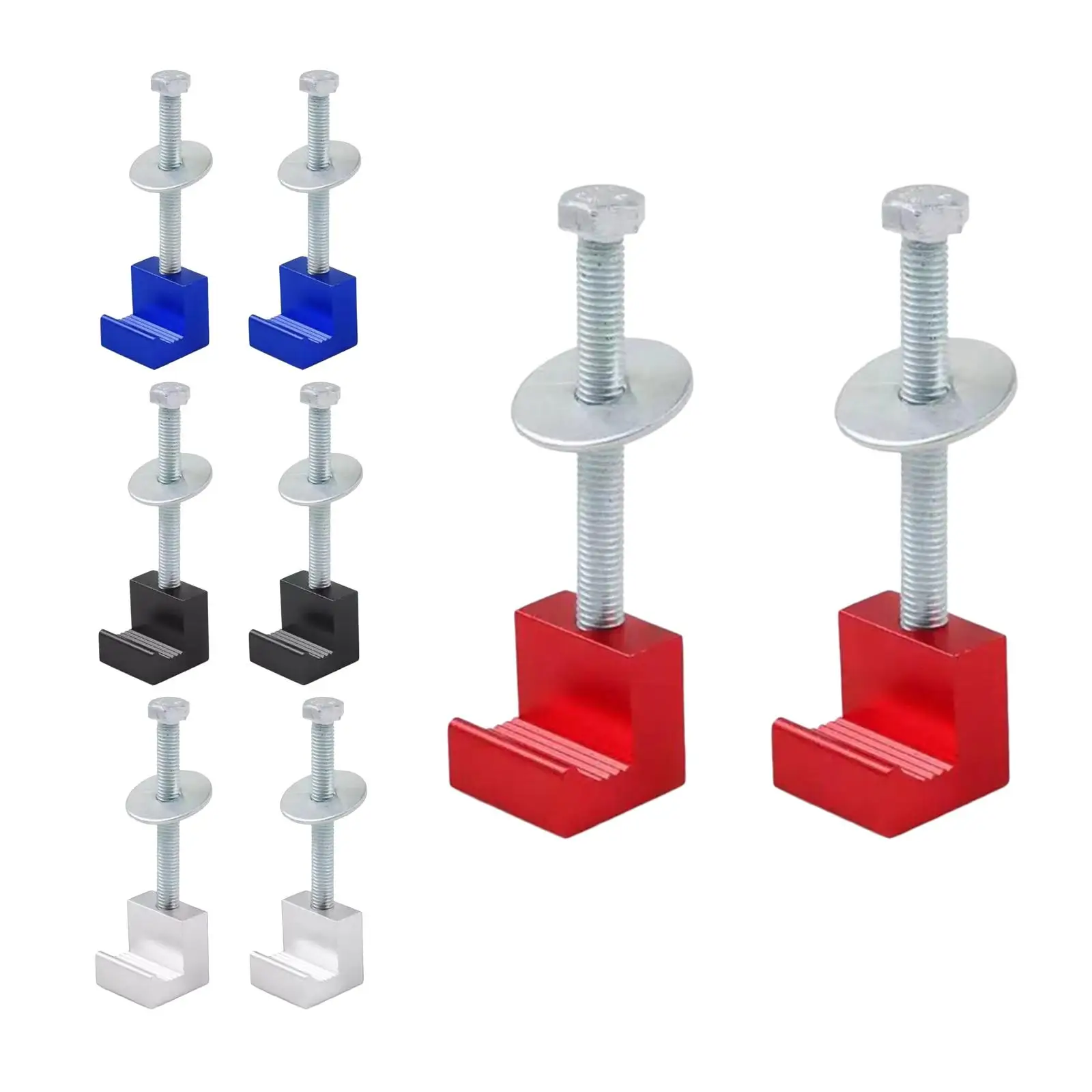 4 шт. J-крючок кроссовер ящик для инструментов алюминиевый практичный пикап