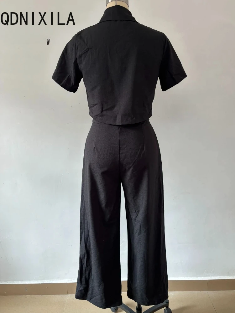 Женские летние комплекты брюк повседневный спортивный костюм офисные