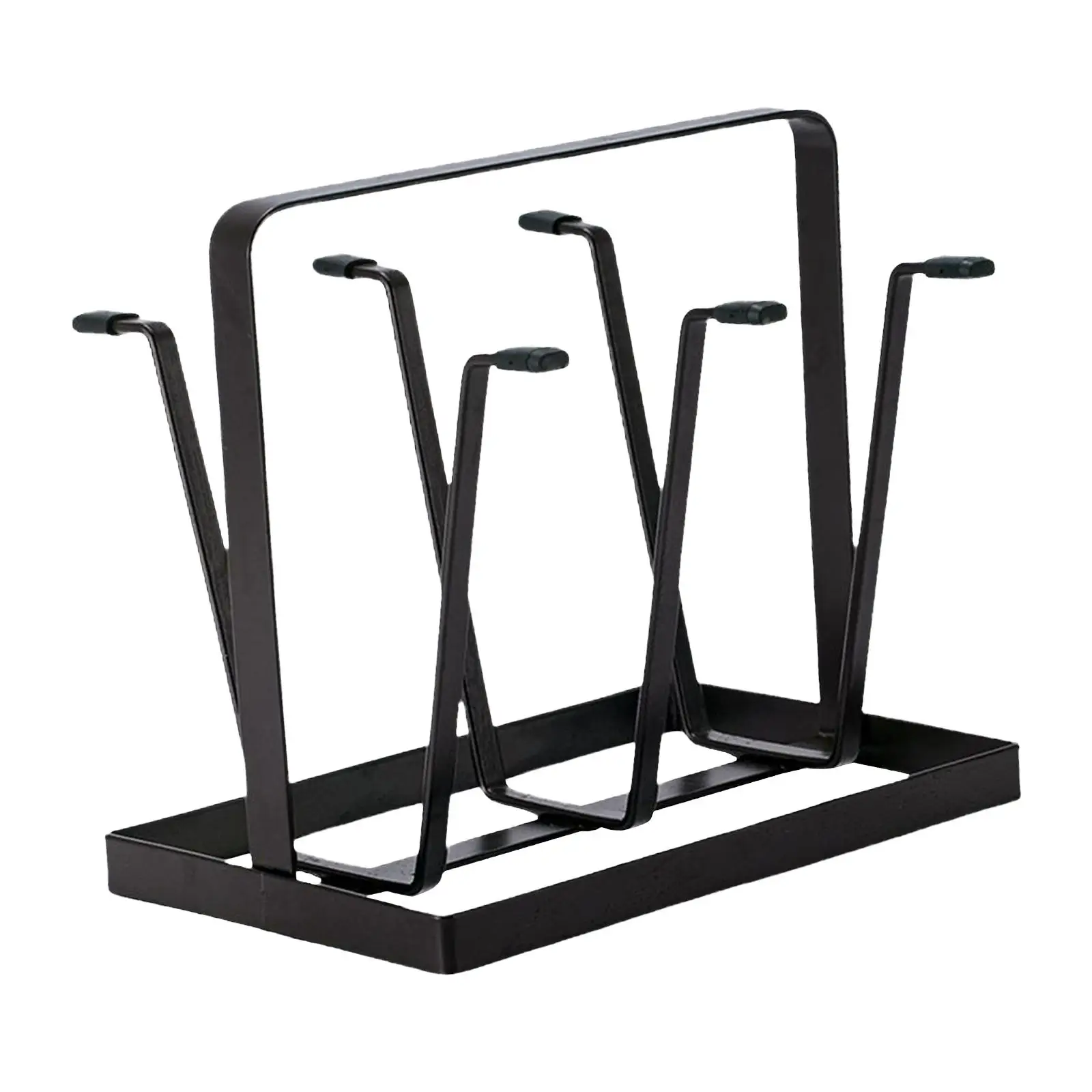 Steel Bottle Cup Hanging Drying Rack 6 Hook Organizer for Dr