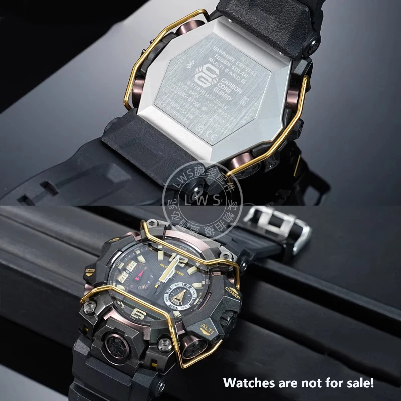 Фото GWG-B1000 Твердый бампер из нержавеющей стали для часов Casio Big Mud King 3-го поколения GWG-B1000, металлическая защитная планка от столкновений №4