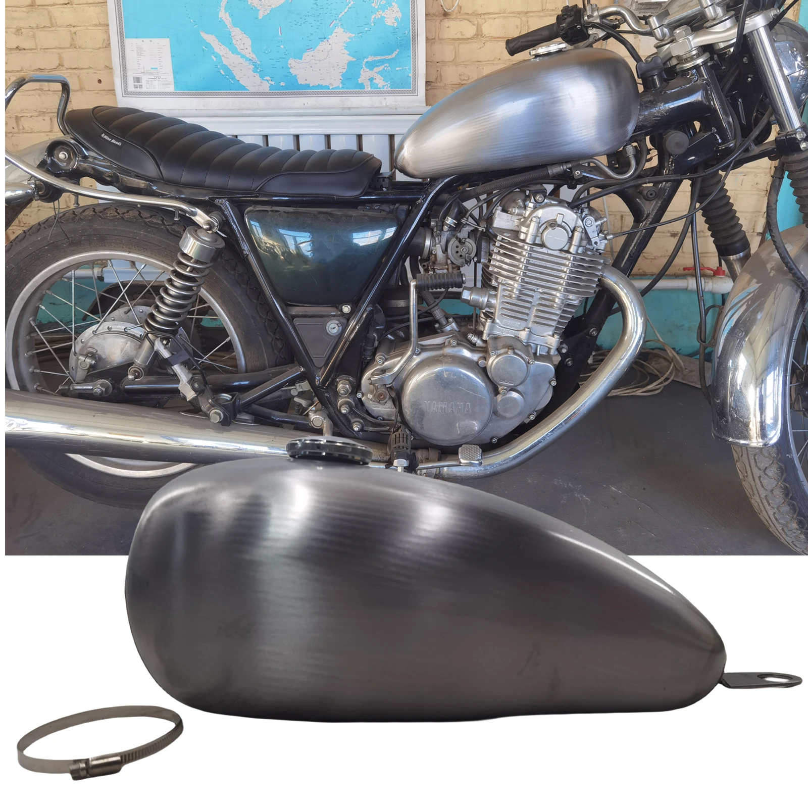 Бензиновый топливный бак для мотоцикла 8L YAMAHA SR400.500