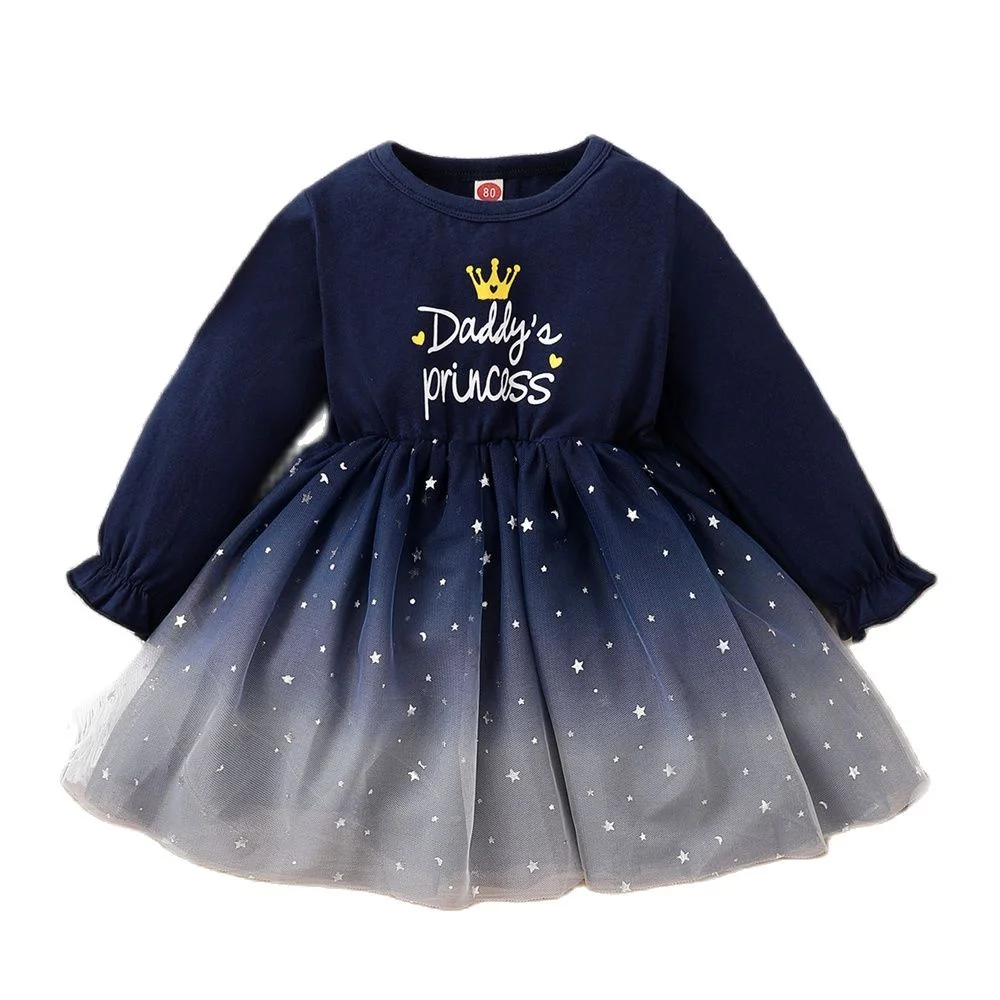 Baby Girl Princess Dress Clothing Long Sleeve Toddler Infant Girl Wedding Lace Tutu Party Wedding Dresses Outfit for 3-24 Months
