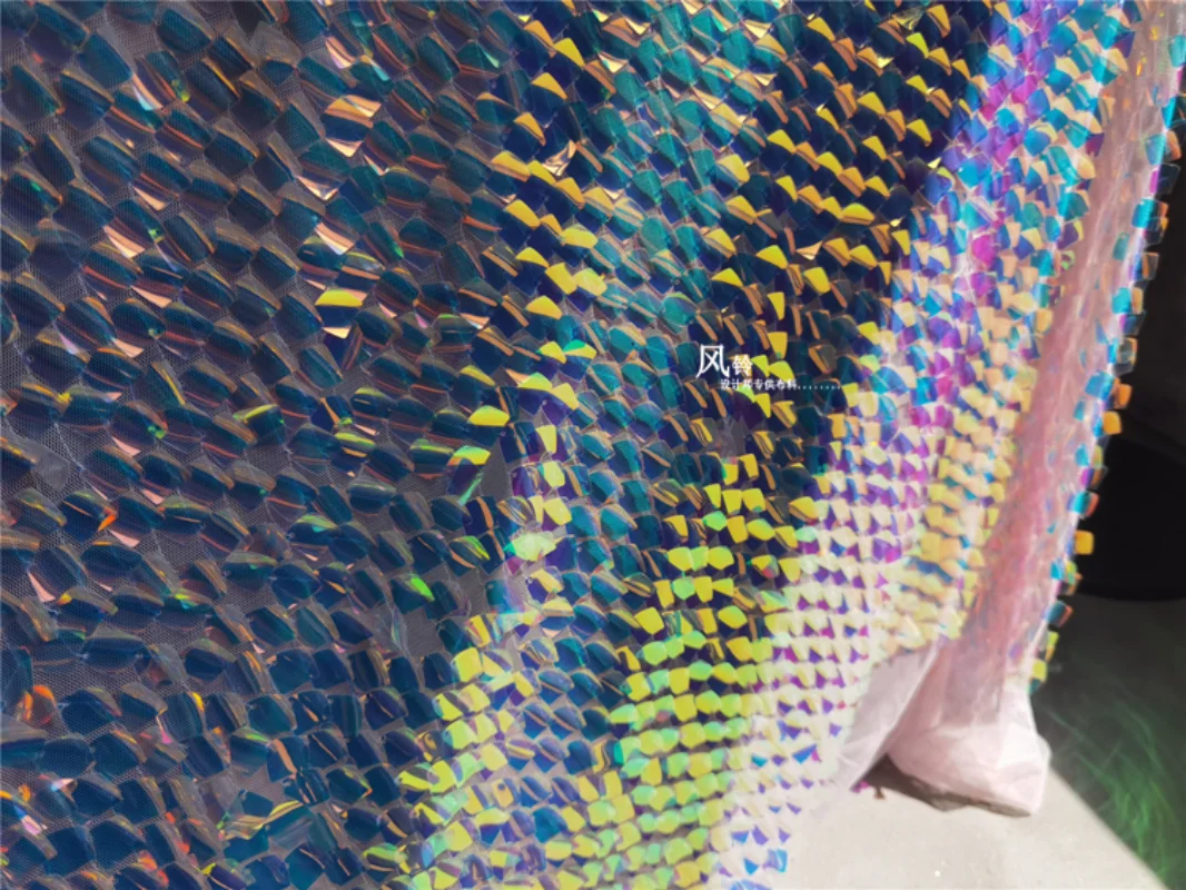 Вышитая марлевая ткань прямоугольные блестки мерцающий фон сделай сам