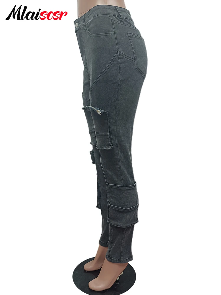 Mlaiscsr винтажные черные узкие эластичные джинсовые брюки-карандаш женские