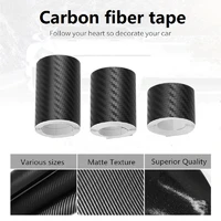 1053m carbon fiber car sticker diy paste protector strip auto door sill side mirror anti scratch tape waterproof protect film