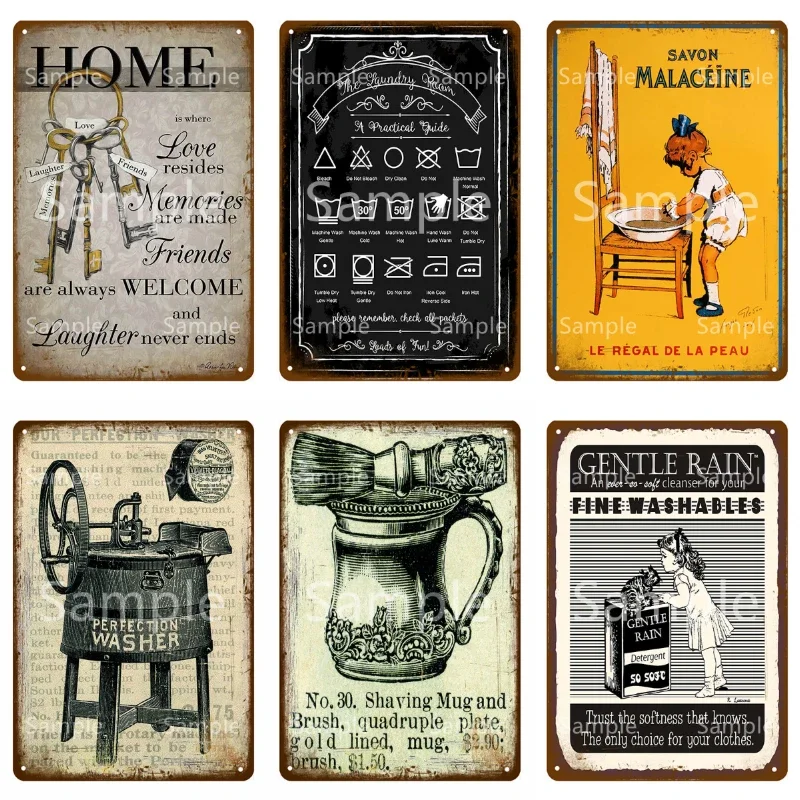 Винтажная металлическая табличка кухонный планшет топпер настенный декор для