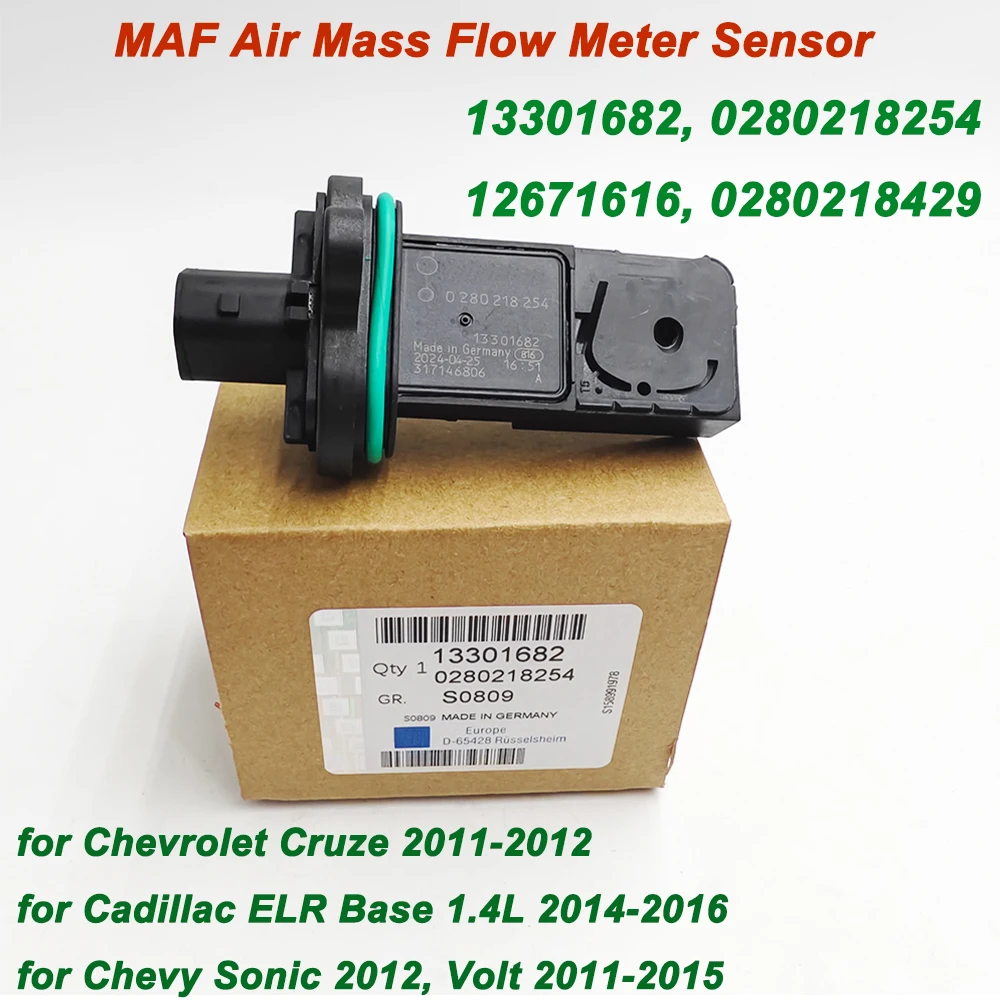 Датчик массового расхода воздуха OE 3301682 0280218254 MAF для 2014-2016 Cadillac ELR Base 12671616 92196278 0836006