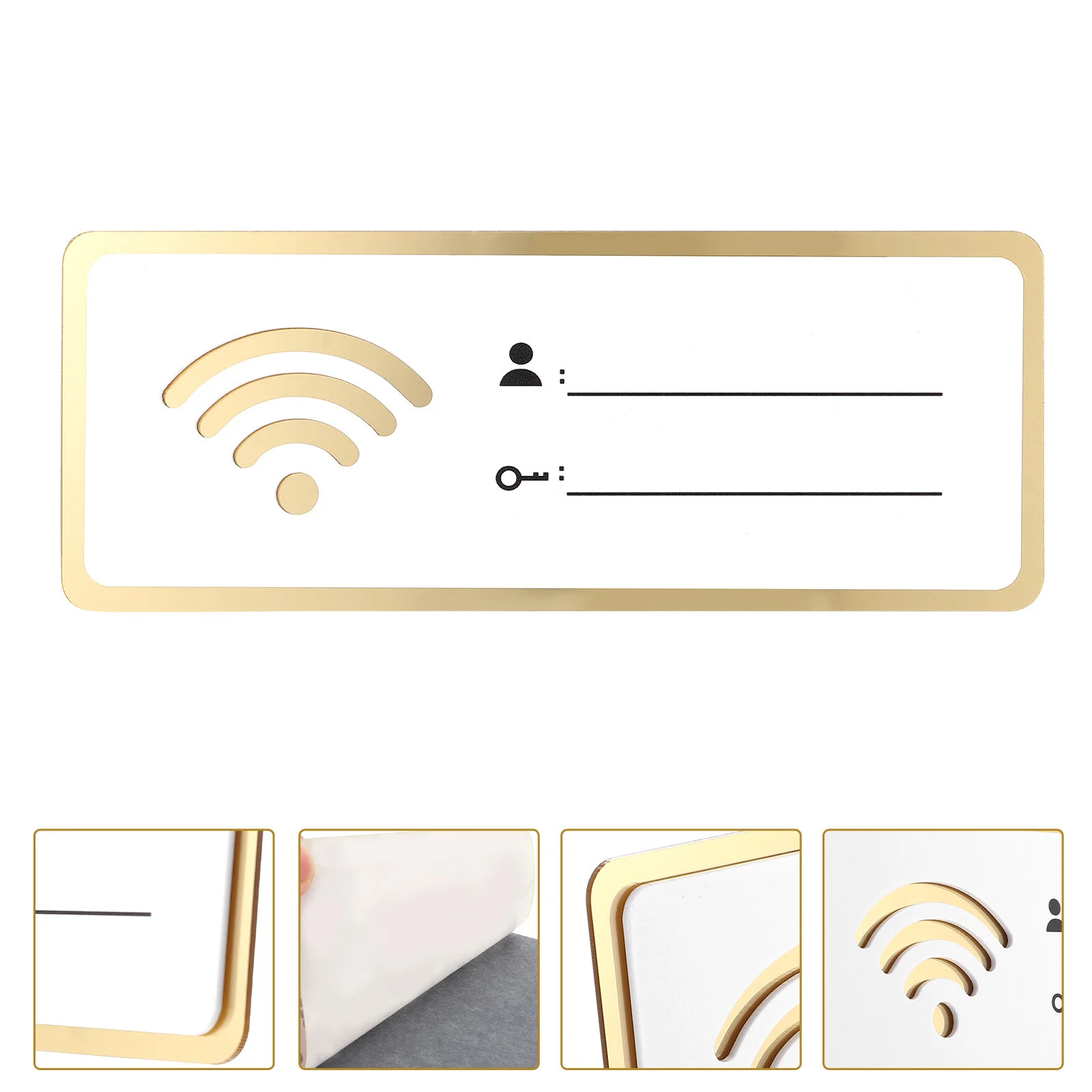 

Wall Acrylic Wifi Sign Wifi Password Acrylic Reminder Wall Sticker for Shop