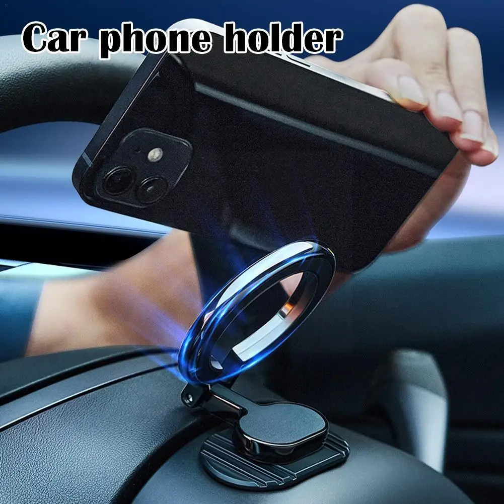 

Magnetic Car Phone Holder For iPhone 12 13 14Pro Max Mini Universal Phone Bracket Mobile Cellphone Stand Compatible with Ma U3Y6