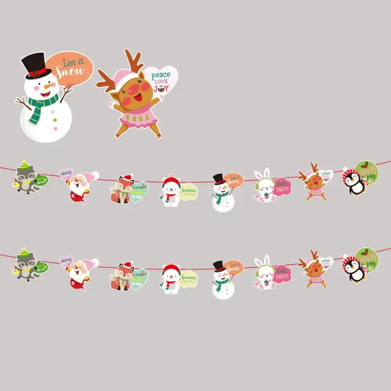 Рождественский баннер 2024 рождественские украшения для дома гирлянда с