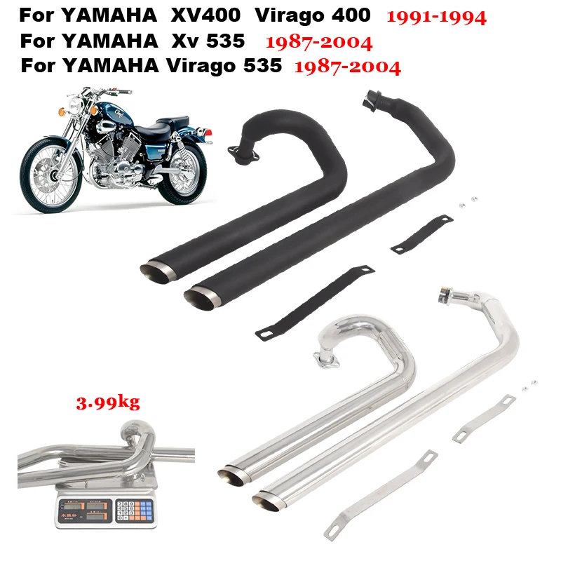 Для YAMAHA XV400 Virago 400 1991-2004 выхлопная система мотоцикла передняя средняя