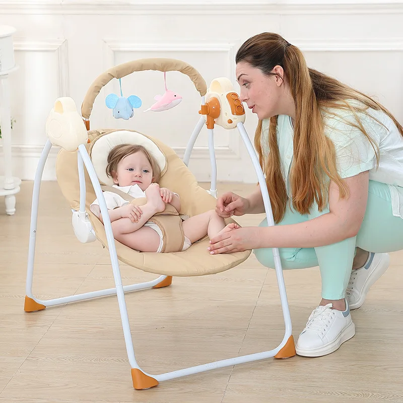 Детское Электрическое Кресло-Качалка детское автоматическое комфортное