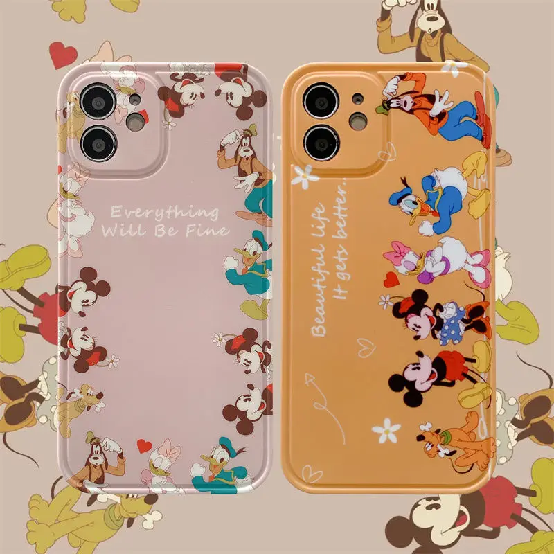 

Bandai Disney New All-Inclusive Shockproof Phone Case for Iphone 12 11 Pro Mini XS MAX 8 7 Plus X XR Silicone Soft Cover 2022