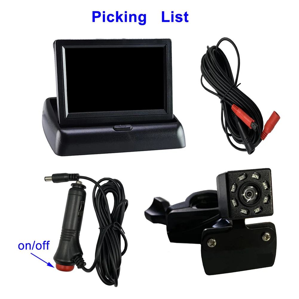 

Car Mirror Camera Night Vision 1080P Baby 480*800 150° Fit For Car Seat Mirror 5 HD'' Clear View IP68 Prctect Baby Eyes Parts