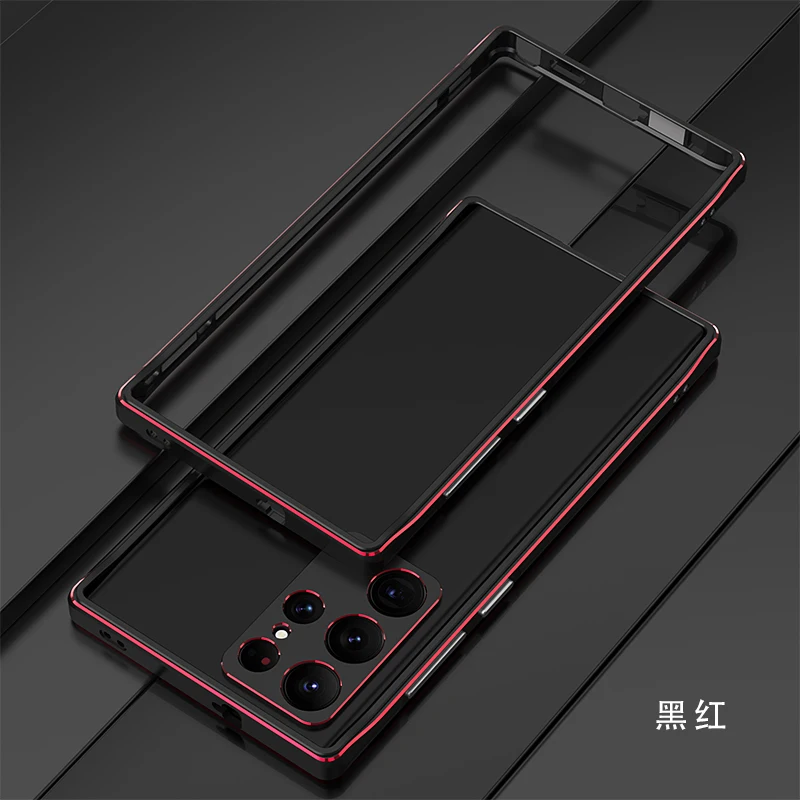 

Металлический алюминиевый бампер для Samsung Galaxy S22 Ultra 5G S22 Plus, чехол-рамка, противоударные Чехлы для телефона с защитой для камеры