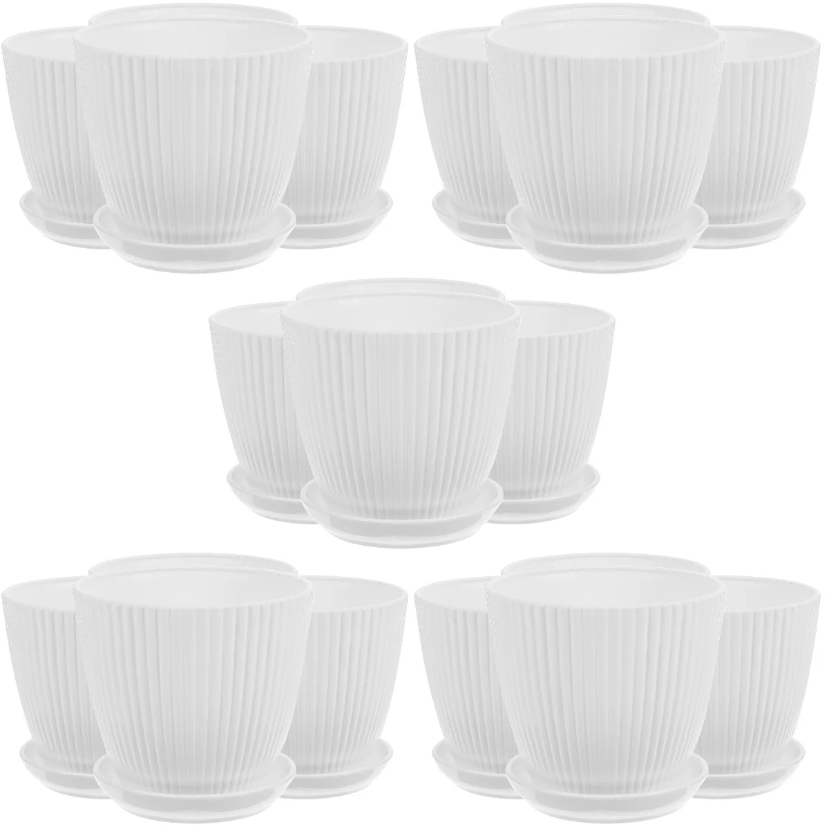 

20 Pcs Flowerpot Cactus Pots Indoor Household Flowerpots Outdoor Resin Planting Pp Succulent
