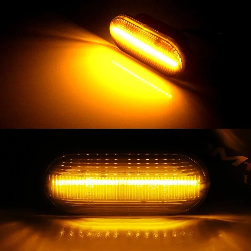 Фото 2X светодиодные динамические боковые указатели поворота для VW Bora Golf 3 4 MK4 Jetta Lupo Passat Z2 3BG Polo SB6 SEAT Ibiza T5 №5