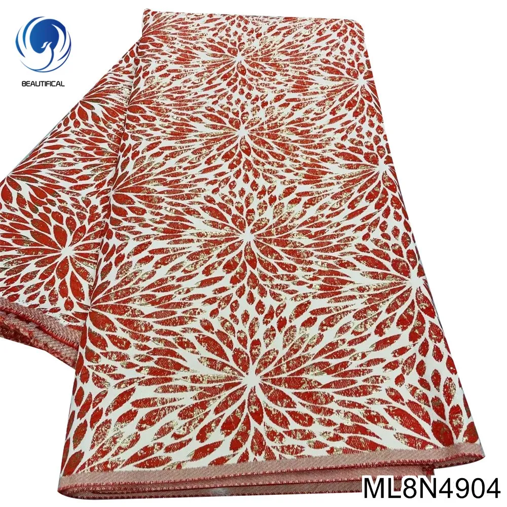 Latest Jacquard Organza Fabric Nigerian Brocade Lace Fabric Skin Healthy African Tulle Net Lace for Women Wedding Dress ML8N49 6 Latest Jacquard Organza Fabric Nigerian Brocade Lace Fabric Skin Healthy African Tulle Net Lace for Women Wedding Dress ML8N49 6