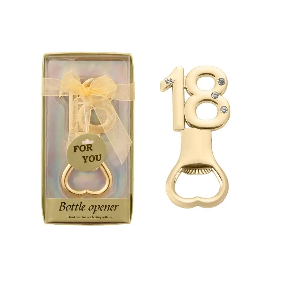 

18/21/30/40/50/60/70 Bottle Opener for birthday party Return Gifts for Guest Souvenirs Diamond Wedding Anniversary Beer Opener