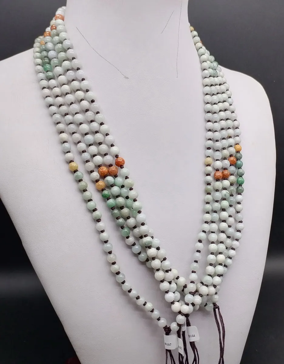 Натуральный нефрит ожерелье N108